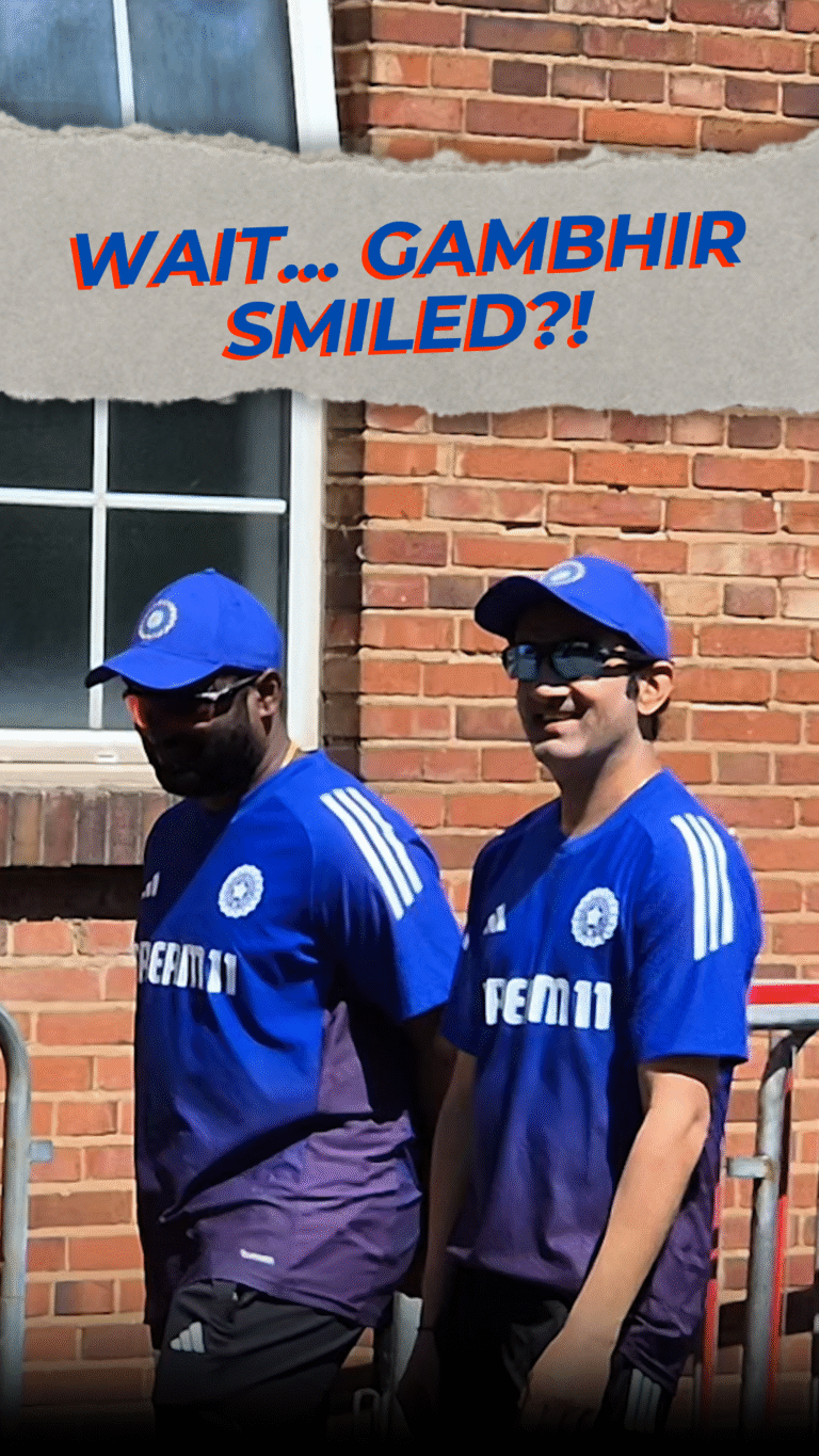 Gautam Gambhir Smiles & Waves! | A Rare Moment Caught at Edgbaston
