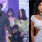 When little Janhvi Kapoor stole the show while handing an award to Shah Rukh Khan; got a peck on the cheek from the actor. Watch | Bollywood News