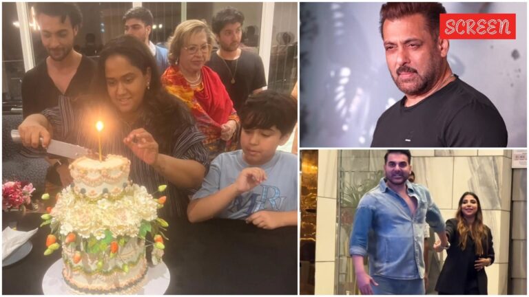 Inside Arpita Khan Sharma’s birthday bash: Salman Khan flaunts his new look, parents-to-be Arbaaz Khan-Sshura Khan attend. Watch | Bollywood News